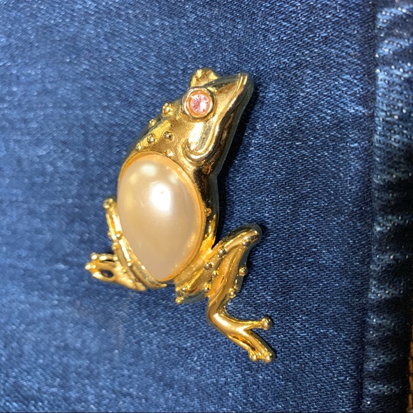 Frog Pin Brooch Vintage - Picture 2 of 6